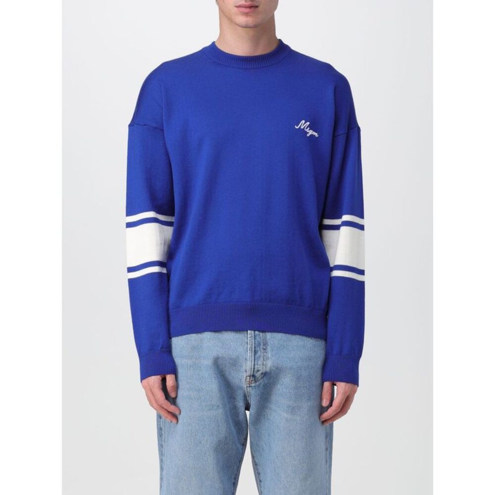 Msgm Sweater Men Blue